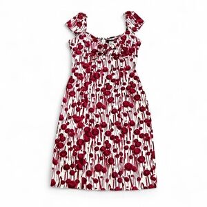 Miss Sixty Red and White Punk Dress